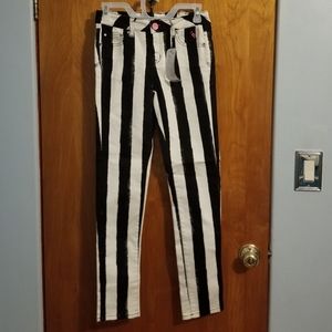 NWT Justice Super Skinny Striped Jeans